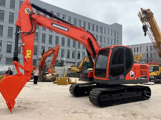 Crawler montado DX150-9C Excavador usado Doosan Coreia original versatilidade