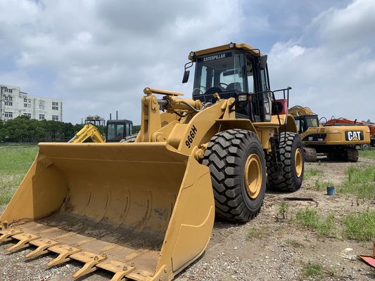 Baixo ruído 966H Carregador de rodas CAT usado de alta eficiência com motor CAT