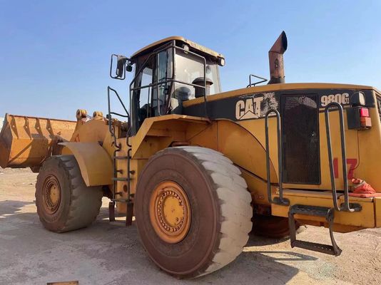 Carregador Caterpillar 980G de segunda mão de rodas fácil de operar em boas condições