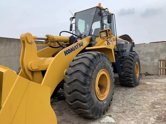 Repintura de cor carregador de rodas usado Komatsu WA470-6 carregador de segunda mão