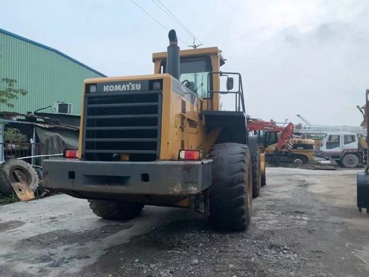 Carregadores de rodas Komatsu pesados usados WA500-3 Eficiência energética de longa duração
