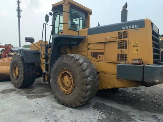 Carregadores de rodas Komatsu pesados usados WA500-3 Eficiência energética de longa duração