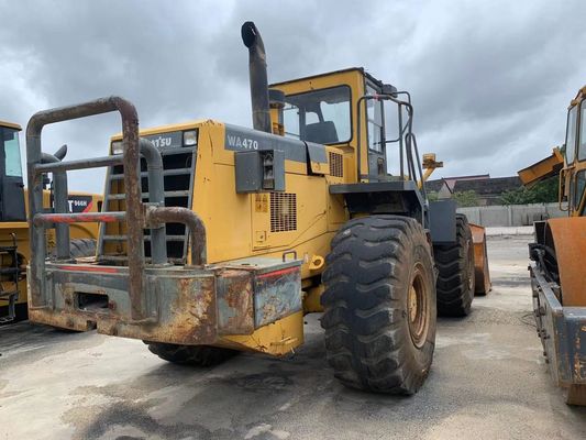 Cor original usado Komatsu WA470-3 carregador de rodas em excelente estado