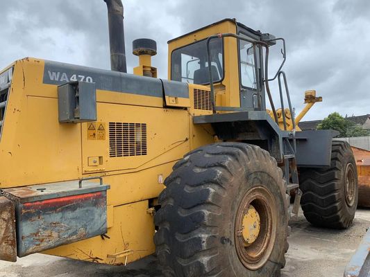 Cor original usado Komatsu WA470-3 carregador de rodas em excelente estado