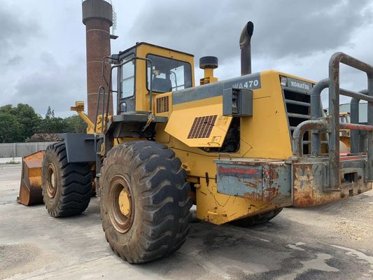 Cor original usado Komatsu WA470-3 carregador de rodas em excelente estado