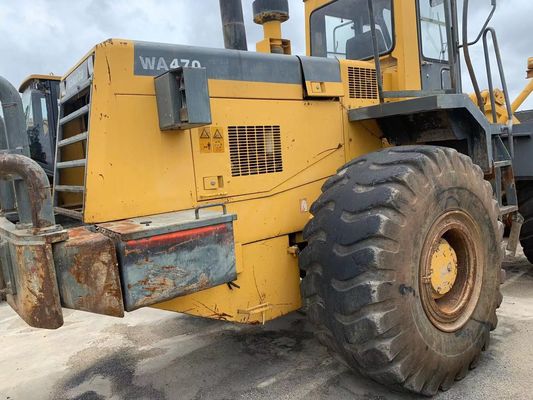 Cor original usado Komatsu WA470-3 carregador de rodas em excelente estado