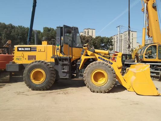 Japão WA380-3 Carregadores de rodas Komatsu usados de longa duração de fácil manutenção
