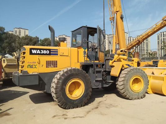 Japão WA380-3 Carregadores de rodas Komatsu usados de longa duração de fácil manutenção