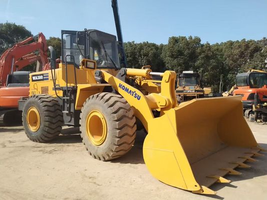 Japão WA380-3 Carregadores de rodas Komatsu usados de longa duração de fácil manutenção