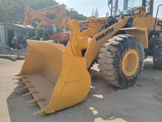 Japão WA380-3 Carregadores de rodas Komatsu usados de longa duração de fácil manutenção