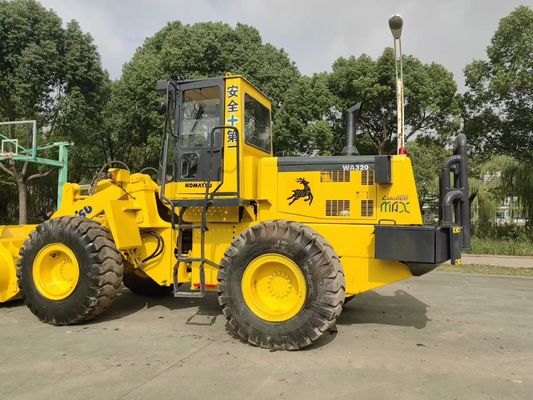 Carregador de rodas usado original do Japão Komatsu WA320-3 Carregador frontal usado