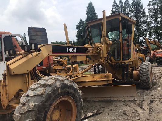 Gradeiro de motor CAT 140H usado de alta precisão com movimento de lâmina adaptável