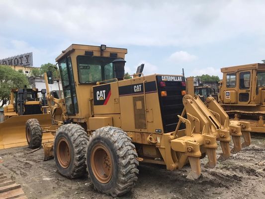 Gradeiro de motor CAT 140H usado de alta precisão com movimento de lâmina adaptável