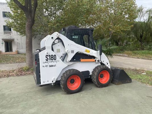 S180 Bobcat Skid Steer Loader Cor Original Segunda Mão Baixa Manutenção