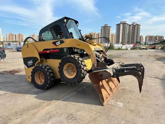CAT 246C Cor original Carregador de direcção de deslizamento usado Segurança e precisão Em bom estado