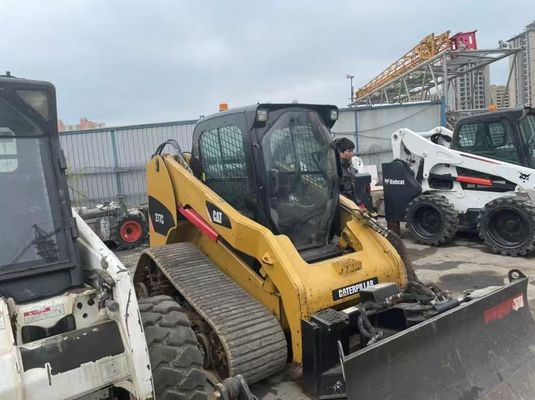 Potente 277C Usado Caterpillar Skid Steer Eficiência de combustível Em boas condições