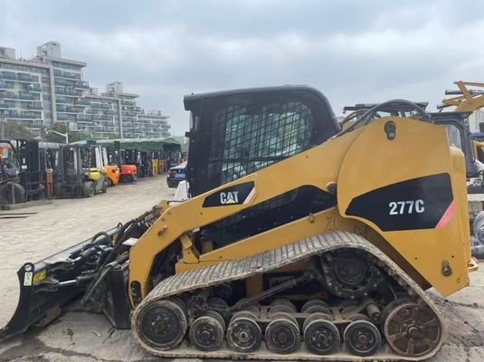 Potente 277C Usado Caterpillar Skid Steer Eficiência de combustível Em boas condições