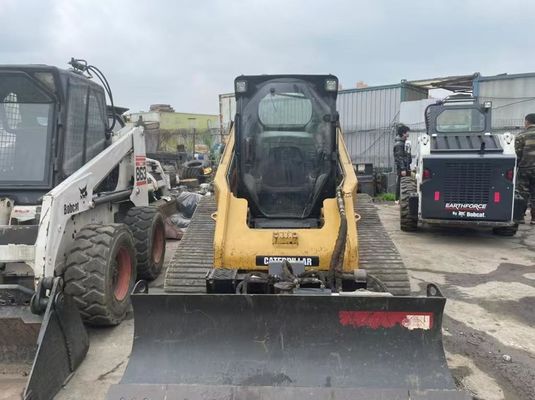 Potente 277C Usado Caterpillar Skid Steer Eficiência de combustível Em boas condições