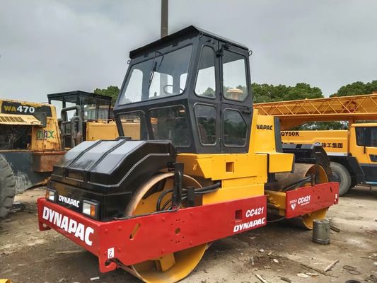 Dynapac CC421 Roller de estrada usado de tambor duplo Roller de estrada de alta produtividade Suécia