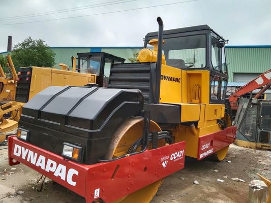 Dynapac CC421 Roller de estrada usado de tambor duplo Roller de estrada de alta produtividade Suécia