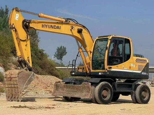 Hyundai R150W-9 Excavadora de Roda Usada 2015 Alta Precisão para Construção