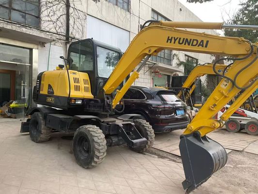 Excavadora Usada R60W-7 Mini Hyundai Estabilizada e de Alta Eficiência