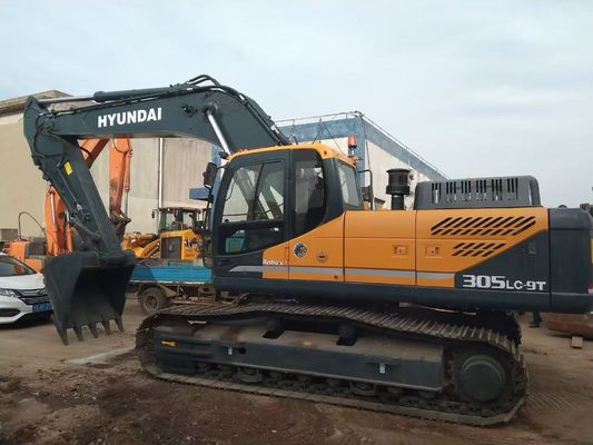 R305LC-9T Excavadora Usada Excavadora Hyundai Usada Para Localização de Construção