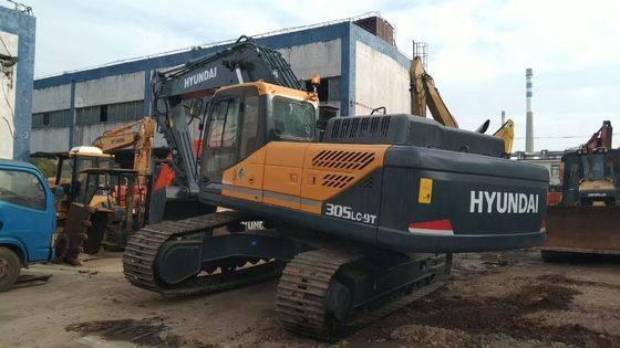 R305LC-9T Excavadora Usada Excavadora Hyundai Usada Para Localização de Construção