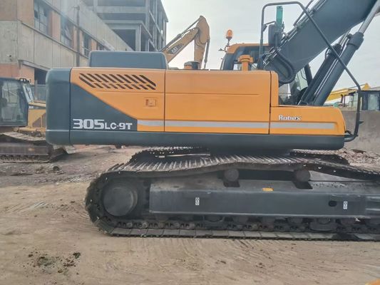 R305LC-9T Excavadora Usada Excavadora Hyundai Usada Para Localização de Construção