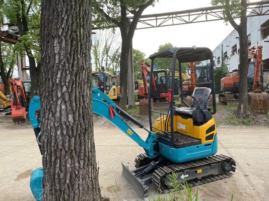 Cor Original Mini Excavadora Kubota U15-3S Usada Para Venda/Mini Excavadora Usada Trabalhando em Salas