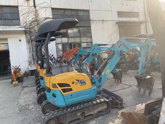Cor original Usado Kobelco Excavator U17 Alta eficiência para trabalhar em ambientes fechados