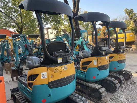 Cor original Usado Kobelco Excavator U17 Alta eficiência para trabalhar em ambientes fechados