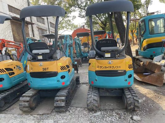 Cor original Usado Kobelco Excavator U17 Alta eficiência para trabalhar em ambientes fechados