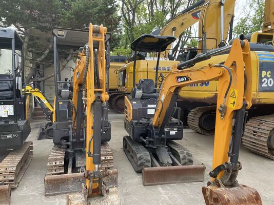 Usado SANY SY16C mini escavadeira operação suave para trabalhar no jardim