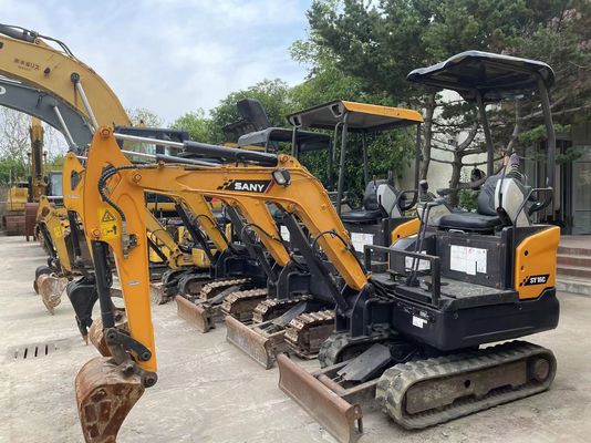 Usado SANY SY16C mini escavadeira operação suave para trabalhar no jardim