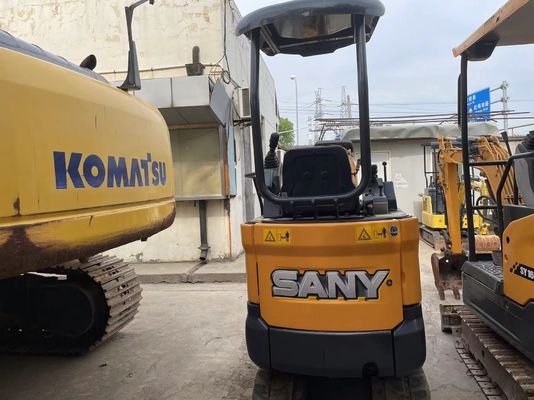 Usado SANY SY16C mini escavadeira operação suave para trabalhar no jardim