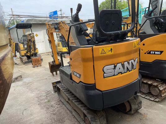 Usado SANY SY16C mini escavadeira operação suave para trabalhar no jardim