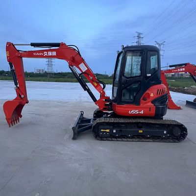Original Japão Mini Excavadora Kubota U55-4 Usada Para Venda/Mini Excavadora Kubota Usada Para Venda