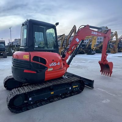 Original Japão Mini Excavadora Kubota U55-4 Usada Para Venda/Mini Excavadora Kubota Usada Para Venda