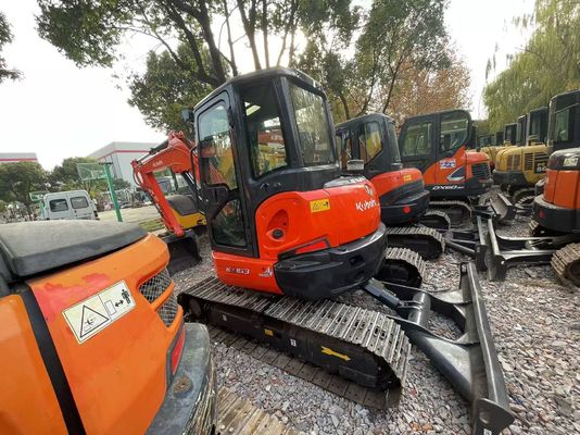 Repintura cor usado Kubota KX163-5 mini escavadeira em excelente estado / escavadeira Kubota com EPA motor e braço de balanço