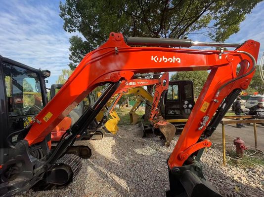 Repintura cor usado Kubota KX163-5 mini escavadeira em excelente estado / escavadeira Kubota com EPA motor e braço de balanço