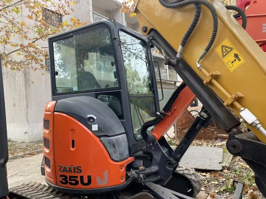 Original Japão Usado Hitachi ZX35U-5N Mini Excavator Em Excelente Condição/Usado Mini Excavator Japonês Com Braço de Balanço E Motor EPA