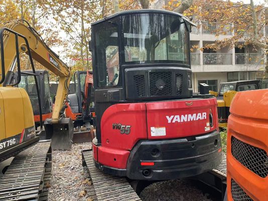 Excavadora mini japonesa original Yanmar Vio55-5B Usada com motor EPA/Excavadora mini Kubota Usada para venda