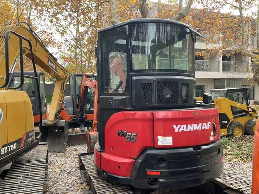 Excavadora mini japonesa original Yanmar Vio55-5B Usada com motor EPA/Excavadora mini Kubota Usada para venda