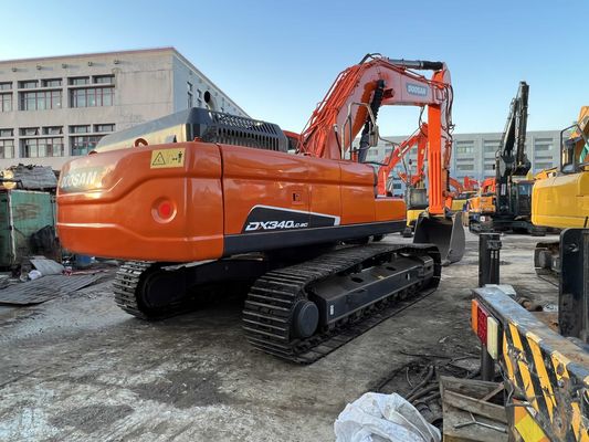 Repintura cor usado Doosan DX340LC-9C Crawler Excavator em excelente estado