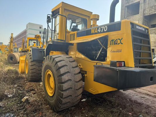 Repintura cor WA470-3 Usado Komatsu roda carregador para construção Oriente Médio