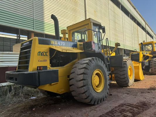 Repintura cor WA470-3 Usado Komatsu roda carregador para construção Oriente Médio