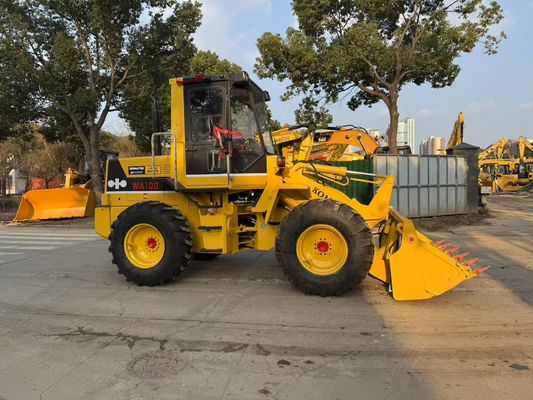 Original Japão usado Komatsu WA100-1 carregadores de rodas trabalhando no jardim