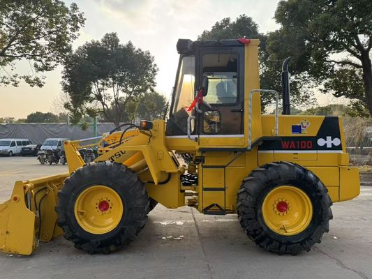 Original Japão usado Komatsu WA100-1 carregadores de rodas trabalhando no jardim