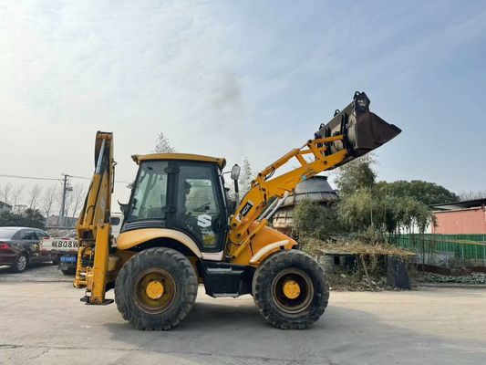 Original UK Usado JCB 4CX Backhoe Loader Com Quatro Em Um Balde / Usado JCB Backhoe Loader Venda Quente
